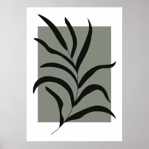 Póster Hojas minimalistas