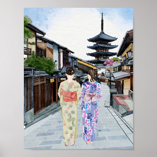 Póster Hōkan-Ji Temple Kyoto (Frente)