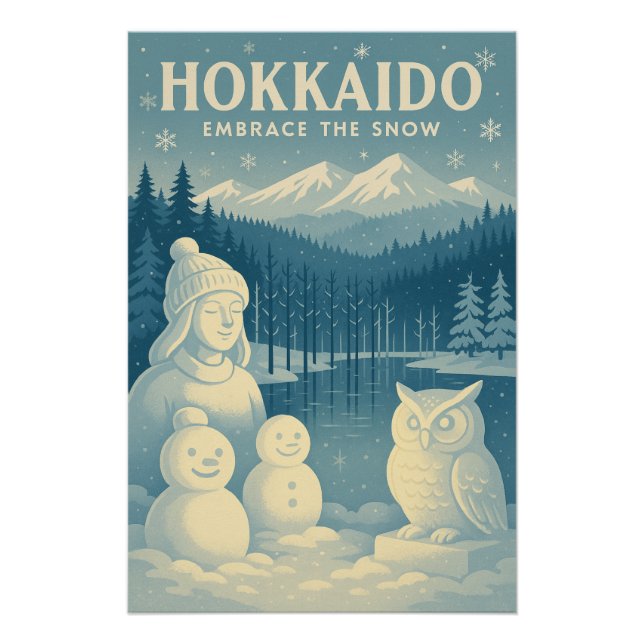 Póster Hokkaido - Winter Wonderland (Anverso)