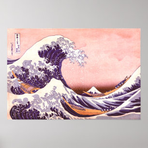 Póster hokusai - La gran ola
