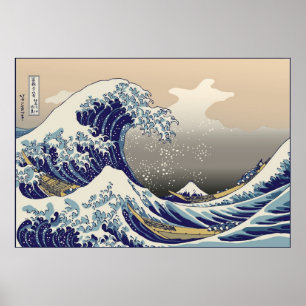 Póster Hokusai La Gran Ola
