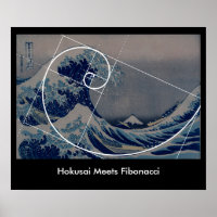 Hokusai se reúne con Fibonacci, proporción dorada