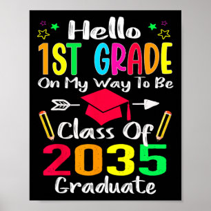 Póster Hola 1er Grado Byck A La Escuela Cl De 2035 Crece