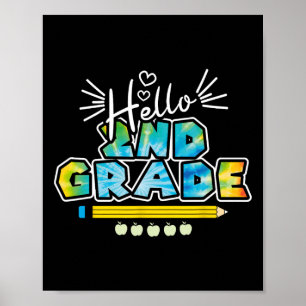 Póster Hola 2do Grado Ck Al Colegio Primer Día De Colegio