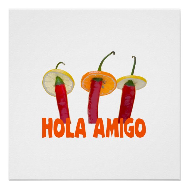 Póster Hola Amigo (Anverso)