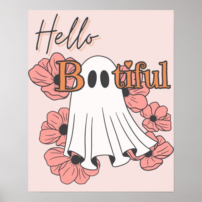 Póster Hola BOOtiful Halloween Wall Art Poster (Frente)