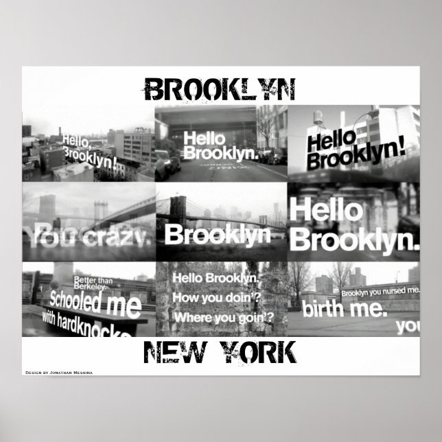 Póster Hola Brooklyn (Frente)