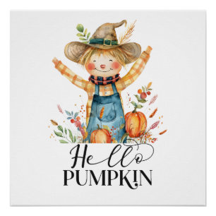 Póster Hola Calabaza-Póster de descarga digital