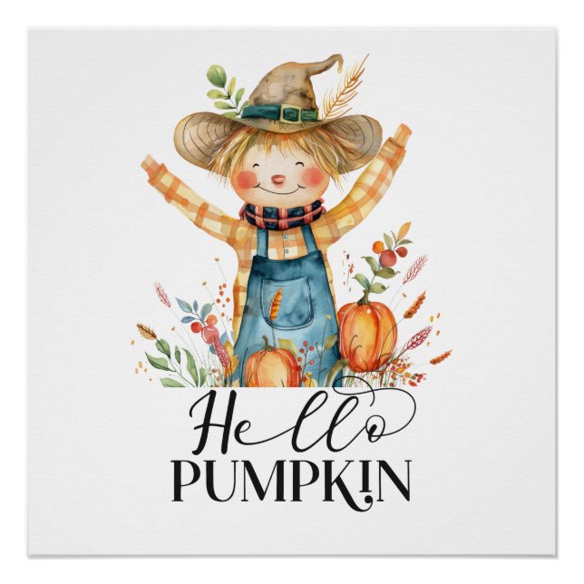 Póster Hola Calabaza-Póster de descarga digital (Anverso)