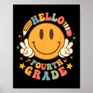 Póster Hola, Cuarto Grado De Vuelta A La Escuela De Maest