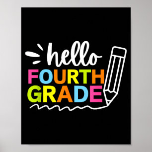 Póster Hola Cuarto Grado Vuelta al Cole - Equipo 4º Grado