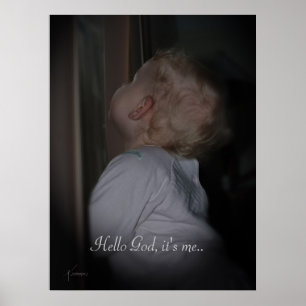 Póster Hola dios, es yo. Poster