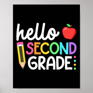 Póster Hola Equipo de Segundo Grado 2do Grado Byck De Reg