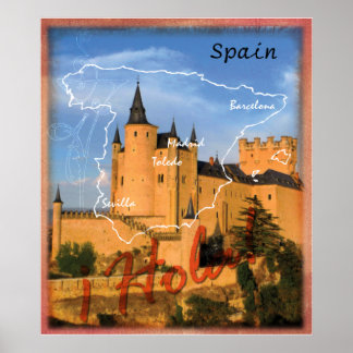 Póster Hola España