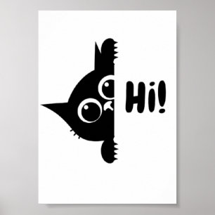 Póster Hola Gatito Adorable