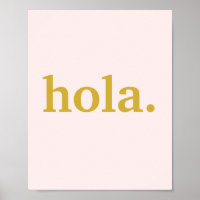 Hola, guión de oro en rosa