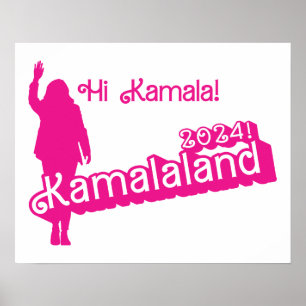 Póster "Hola Kamala" - Poster horizontal (lema B)