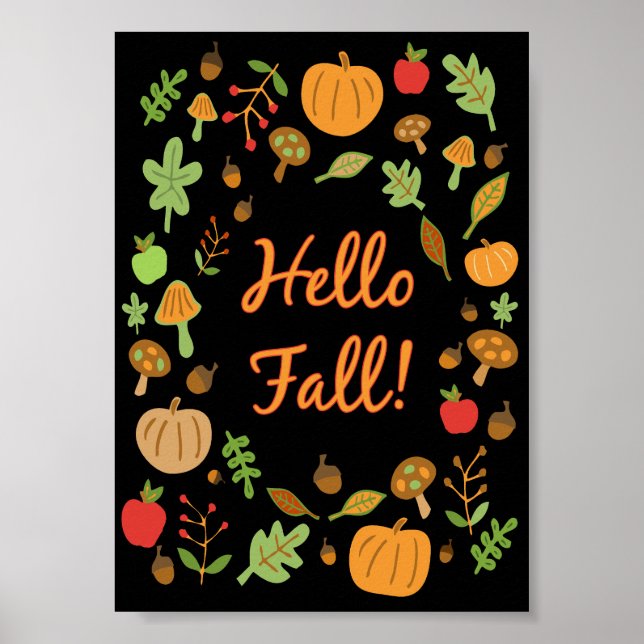 Póster ¡Hola Otoño! (Frente)