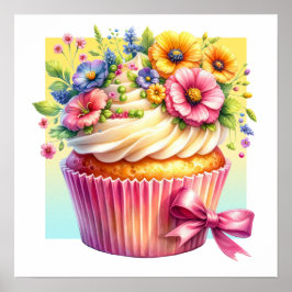 Póster Hola Poster Cupcake