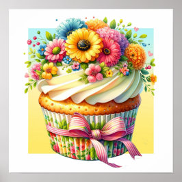 Póster Hola Poster Cupcake