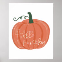 Hola Poster de calabaza