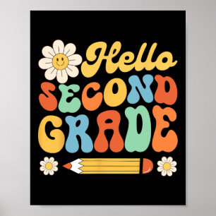 Póster Hola Segundo Grado 2do Byck A La Escuela Maestros