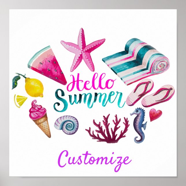 Póster Hola Summer Beach Thunder-Cove (Frente)