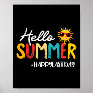 Póster Hola Summer Feliz El Último Día Del Colegio De Mae