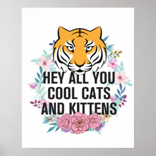 Póster Hola, todos tus gatos y gatitos de Guay   Rey del 