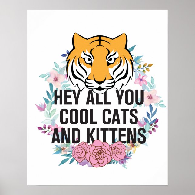 Póster Hola, todos tus gatos y gatitos de Guay | Rey del  (Frente)