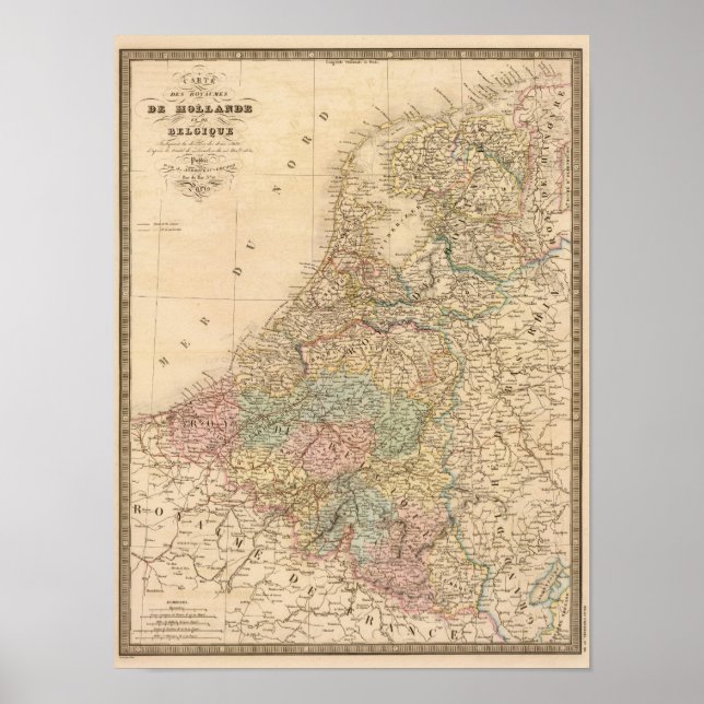 Póster Holanda, Bélgica 2 (Frente)