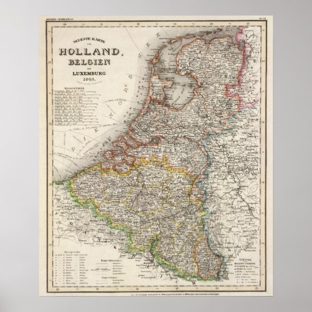 Póster Holanda, Bélgica, Luxemburgo (Frente)