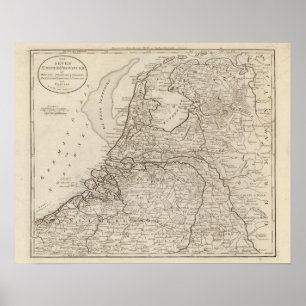 Póster Holanda, Frisia, Groningen, Overyssel