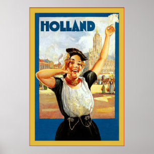 Póster Holanda ~ Viajes de época