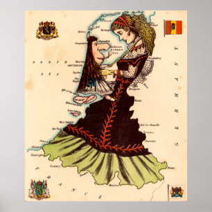 Póster Holanda y Bélgica