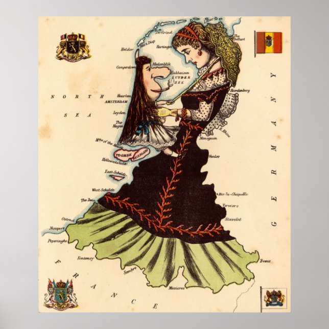 Póster Holanda y Bélgica (Frente)