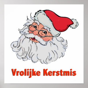 Póster Holandés Papá Noel