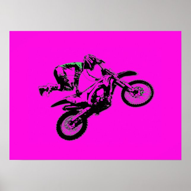 Póster Holding On - Freestyle Motocross Stunt (Frente)
