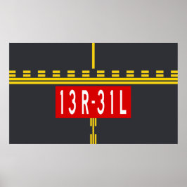 Póster Holding Point Marking 13R-31L