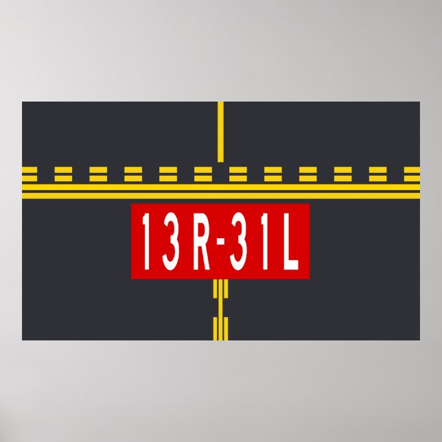 Póster Holding Point Marking 13R-31L (Frente)