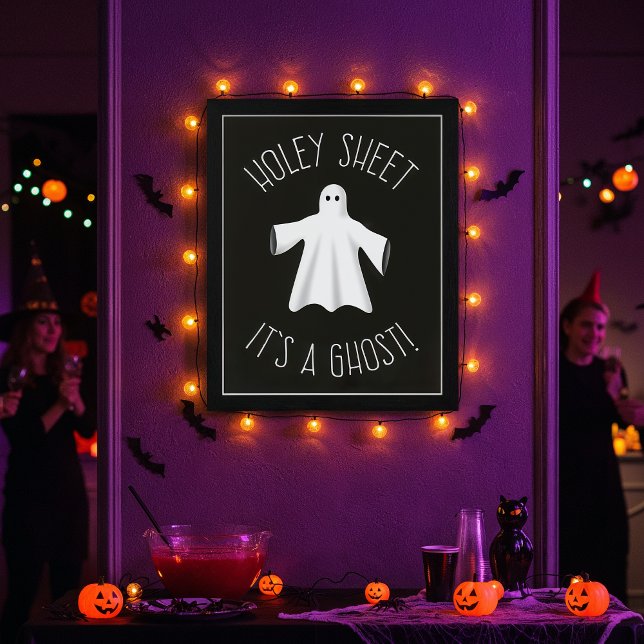 Póster Holey Sheet It's A Ghost - Halloween Poster (Subido por el creador)