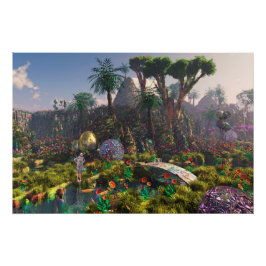 Póster Holiday in Paradise - by Jurgen Ziewe Canvas Print