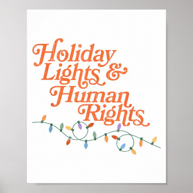 Póster Holiday Lights And Human Rights  (Frente)