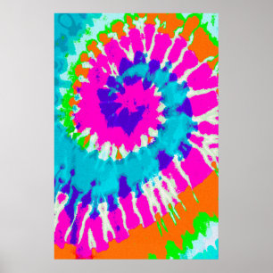 Póster holiES - Estilo de batik de espiral de energía