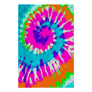 Póster holiES - Estilo de batik de espiral de energía