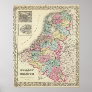Póster Holland and Belgium 3