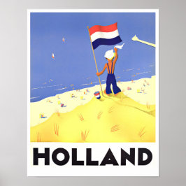 Póster Holland vintage travel Poster