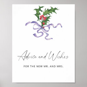 Póster Holly - consejos y deseos para recién casados Póst