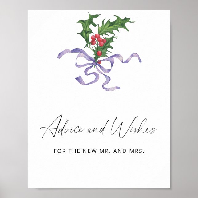 Póster Holly - consejos y deseos para recién casados Póst (Frente)