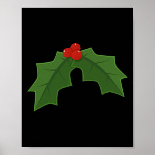 Póster Holly - Navidades De Holly Y Berries